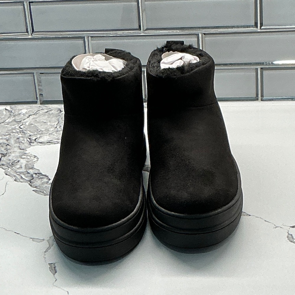 J Slides Black Suede Luxe Nicely WP‎ Waterproof Winter Boots Women's Size 9M